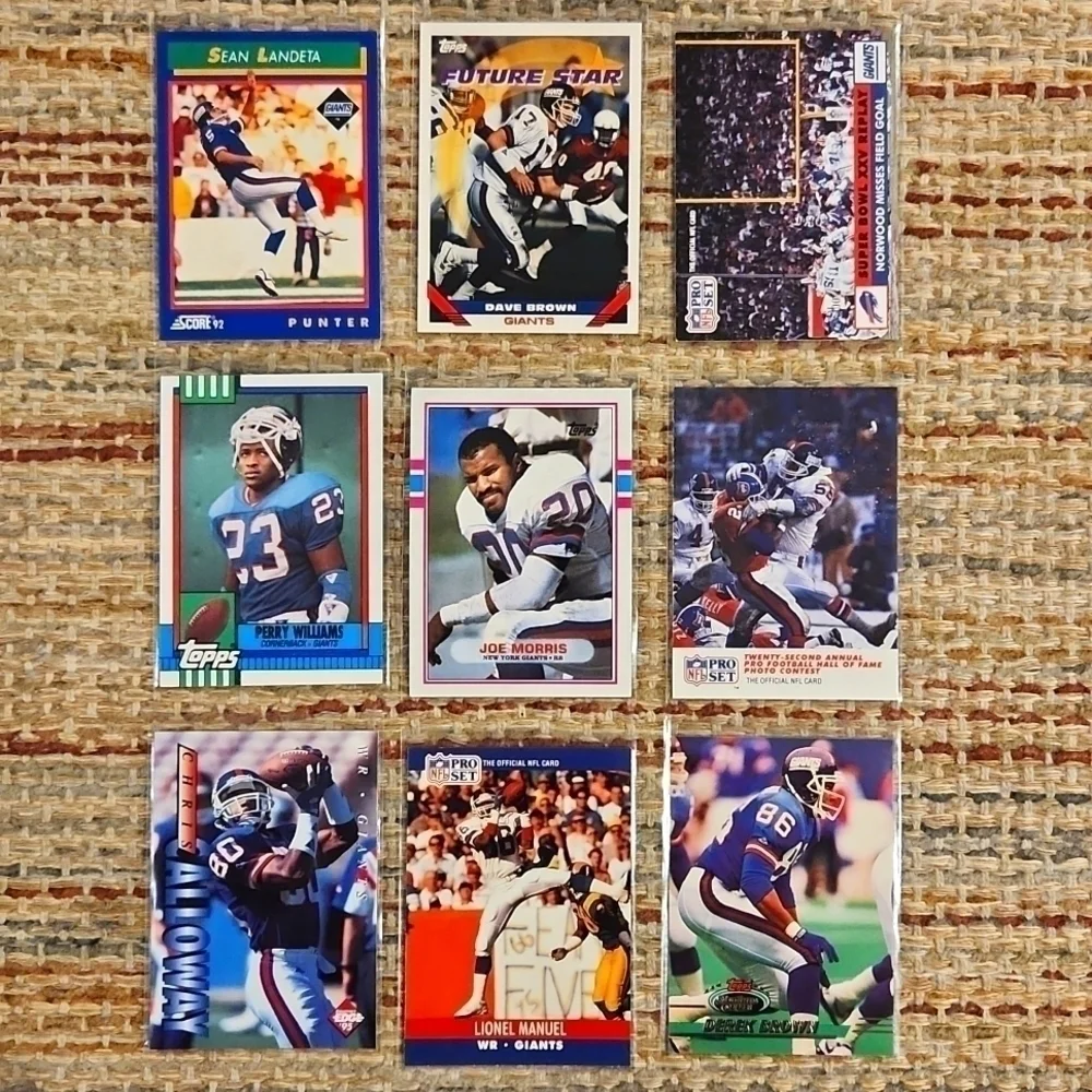 NEW York Giants 54 Sports Cards 80s-2020s